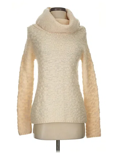 Pre-owned Joan Vass Turtleneck Sweater In Ivory