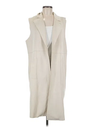 Pre-owned Joan Vass Vest In White