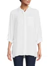 Joan Vass Women's Patch Pocket Tshirt In White