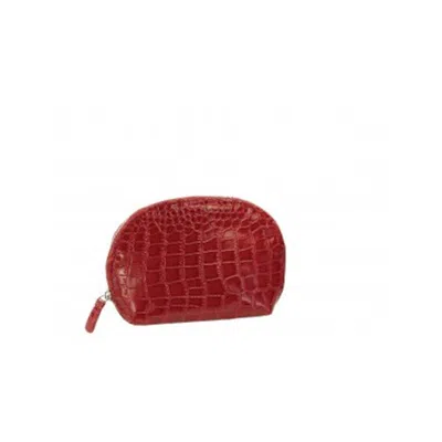 Joann Marie Designs Cosrmc Cosmetic Bag - Red Mock Croc Pack Of 2