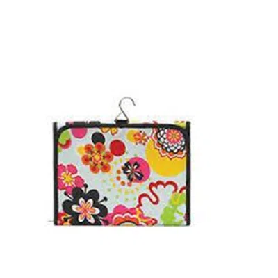 Joann Marie Designs Hcbfp Hanging Cosmetic Bag - Flower Power / Fuchsia Pack Of 2 In White