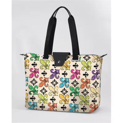 Joann Marie Designs Joann Marrie Designs Hamcfdl Hampton Bag - Creme Fleur De Lis- Pack Of 2 In Multi