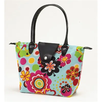 Joann Marie Designs Joann Marrie Designs Nf1fp Small Fold-up Bag - Flower Power- Pack Of 2 In Multi