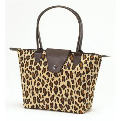Joann Marie Designs Joann Marrie Designs Nf1lep Small Fold-up Bag - Leopard- Pack Of 2 In Multi