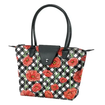 Joann Marie Designs Joann Marrie Designs Nf1pc Small Fold-up Bag - Poppy Chic- Pack Of 2 In Multi