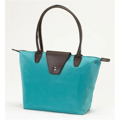 Joann Marie Designs Joann Marrie Designs Nf1tu Small Fold-up Bag - Turquoise- Pack Of 2 In Blue