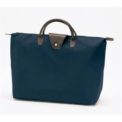 Joann Marie Designs Joann Marrie Designs Nf2na Short Handle Fold-up Bag - Navy- Pack Of 2 In Blue