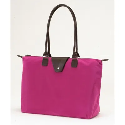 Joann Marie Designs Joann Marrie Designs Nf3fu Long Handle Fold-up Bag - Fuchsia- Pack Of 2 In Pink