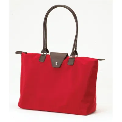 Joann Marie Designs Joann Marrie Designs Nf3res Long Handle Fold-up Bag, Red & Blue Stripe In Multi