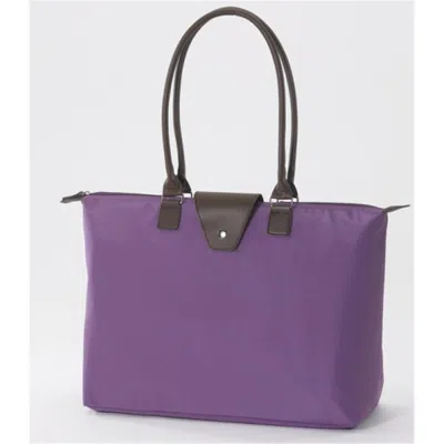 Joann Marie Designs Joann Marrie Designs Nf3vi Long Handle Fold-up Bag - Violet- Pack Of 2 In Multi