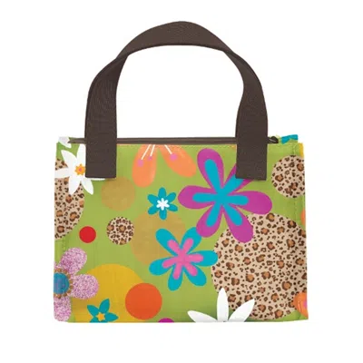 Joann Marie Designs Joann Marrie Designs Nlb1glf Lunch Bag - Green Leopard Floral- Pack Of 2 In Multi