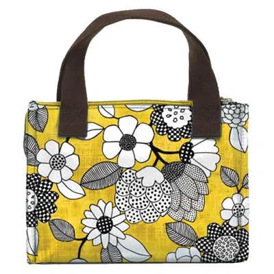 Joann Marie Designs Joann Marrie Designs Nlb1ybf Lunch Bag -yellow And Black Floral- Pack Of 2