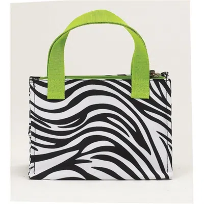 Joann Marie Designs Joann Marrie Designs Nlb1zep Lunch Bag - Zebra- Pack Of 2 In Black