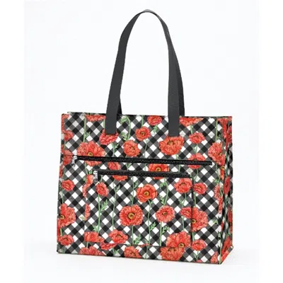 Joann Marie Designs Joann Marrie Designs Nptpc Insulated Tote Bag - Poppy Chic- Pack Of 2 In Multi