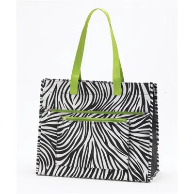 Joann Marie Designs Joann Marrie Designs Nptzep Insulated Tote Bag - Zebra- Pack Of 2 In Multi