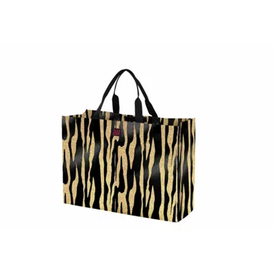 Joann Marie Designs P2ltmtig Poly Large Tote - Metallic Tiger Pack Of 6 In Multi