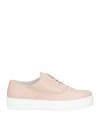 Joann Woman Sneakers Blush Size 7 Leather In Pink