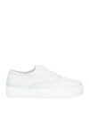 Joann Woman Sneakers White Size 7 Leather In White