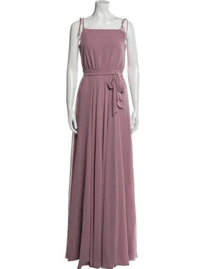 Pre-owned Joanna August Square Neckline Long Dress W/ Tags In Pink