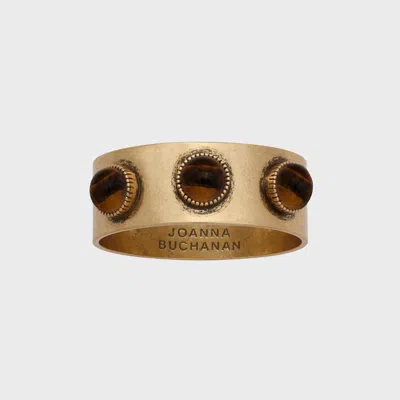 Joanna Buchanan Cabochon Napkin Rings, Set Of Four In Gold