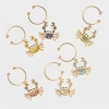 Joanna Buchanan Celestial Wine Charms In Gold