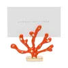 Joanna Buchanan Coral Placecard Holders, Set Of 2 In Orange