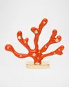 Joanna Buchanan Coral Placecard Holders, Set Of 2 In Orange