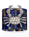 Joanna Buchanan Tortoiseshell Crab Napkin Rings In Blue
