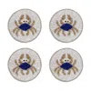 Joanna Buchanan Crab Coasters, Set Of 4 In Blue