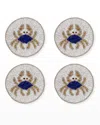 Joanna Buchanan Crab Coasters, Set Of 4 In White