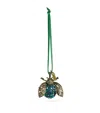 Joanna Buchanan Crystal Bee Tree Decoration In Green