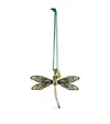 Joanna Buchanan Crystal Dragonfly Tree Decoration In Green