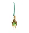 Joanna Buchanan Crystal Grasshopper Tree Decoration In Green