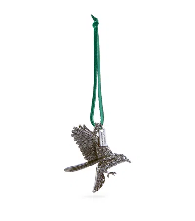 Joanna Buchanan Crystal Raven Tree Decoration In Black