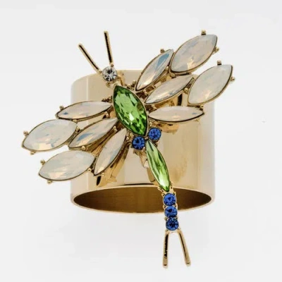 Joanna Buchanan Dragonfly Napkin Rings, Set Of Two In Gold