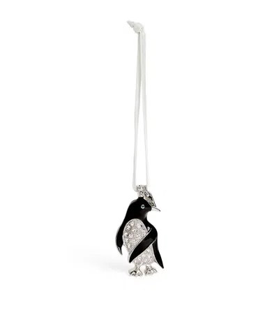 Joanna Buchanan Embellished Penguin Tree Decoration In Black