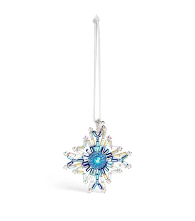 Joanna Buchanan Embellished Snowflake Tree Decoration In Blue