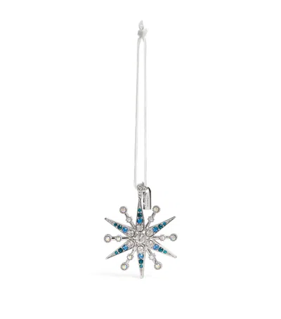 Joanna Buchanan Embellished Snowflake Tree Decoration In Silver