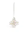 Joanna Buchanan Embellished Snowflake Tree Decoration In Silver