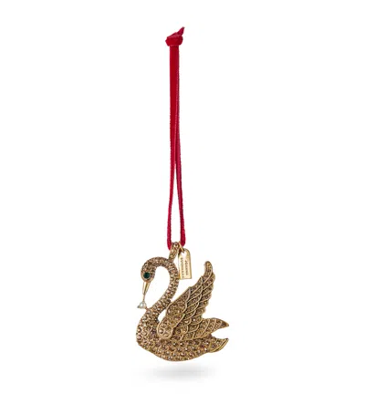 Joanna Buchanan Embellished Swan Tree Ornament In Gold