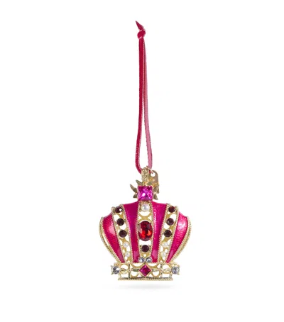 Joanna Buchanan Enamel Crown Tree Ornament In Pink