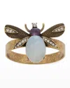 Joanna Buchanan Etched Wing Bug Lapis Lazuli Napkin Rings, Set Of 4 In Lapiz