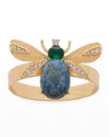 Joanna Buchanan Etched Wing Bug Lapis Lazuli Napkin Rings, Set Of 4 In Lapiz