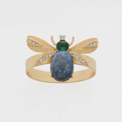 Joanna Buchanan Etched Wing Bug Skinny Napkin Rings, Set Of Four