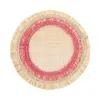 Joanna Buchanan Fringed Two-tone Straw Coasters, Set Of 4 In Neutral