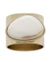 JOANNA BUCHANAN GILT EDGE SHELL NAPKIN RINGS, SET OF 2