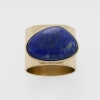 Joanna Buchanan Gilt Edge Shell Napkin Rings, Set Of Two In Blue