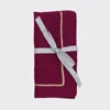 Joanna Buchanan Set-of-two Linen Napkins In Burgundy