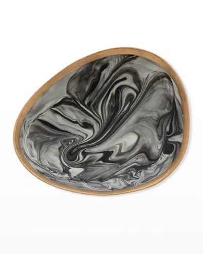 Joanna Buchanan Grey Marbleized Porcelain Ring Dish In Gray