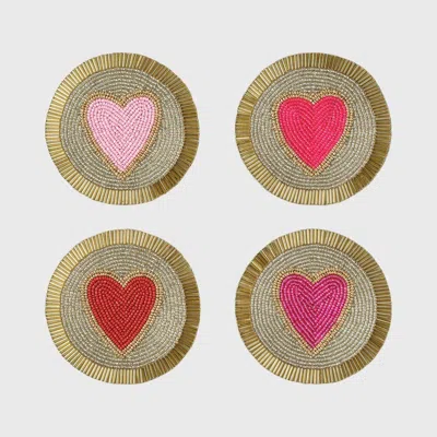 Joanna Buchanan Hand Beaded Coasters